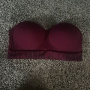 Pink strapless push up bra.
